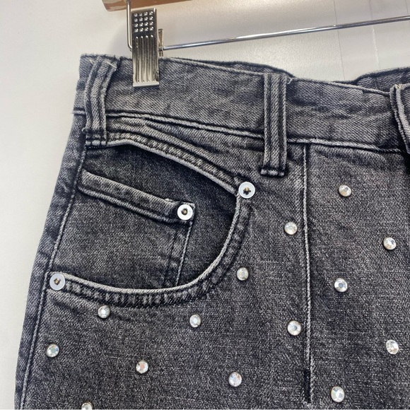 Anthropologie Pilcro Ultra High-Rise Beaded Black Jeans - Picture 5 of 10